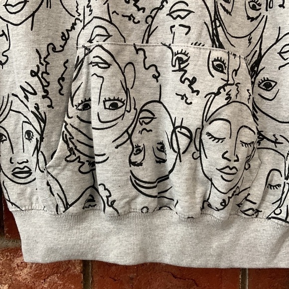 Maya Angelou Gray & Black Hoodie Sweatshirt - Picture 4 of 7